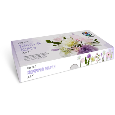 URSUS DIY Set Papier crépon fleurs 27030002F violet