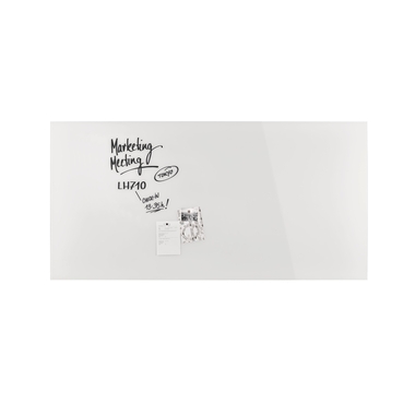 MAGNETOPLAN Design-Glasboard 2000x1000mm 13409000 blanc, magnétique