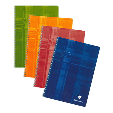 CLAIREFONTAINE Carnet spirale ass. A4 68142 5mm 50 feuilles