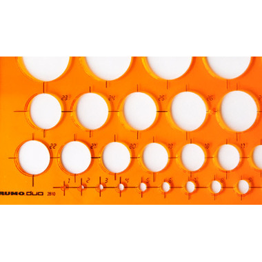 RUMOLD Kreisschablone 2810 270x130x2mm
