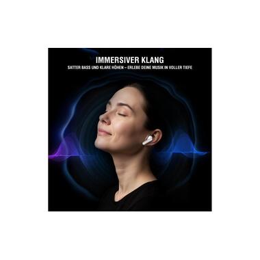 4smarts Écouteurs intra-auriculaires Wireless SkyBuds Pro ANC Blanc