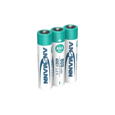 Ansmann Akku Phone NiMH AAA per telefoni DECT 800 mAh, 3 pezzi