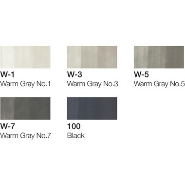 COPIC Marker Ciao 22075565 5+1 Set Warm Grey