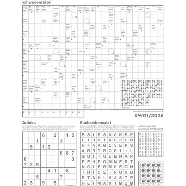 ACKERMANN Calendrier 2026 2695 Klartext DE 25x33cm