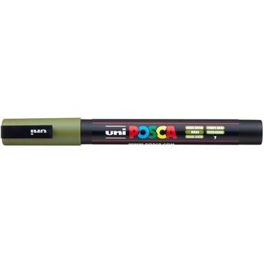 UNI-BALL Posca Marker 0.9-1.3mm PC-3M Khaki green khaki
