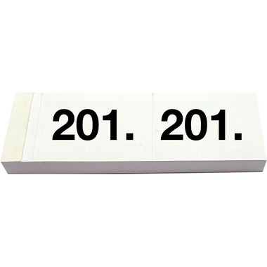 SIMPLEX Garderobenblock Nr. 201-300 13084 weiss 100 Blatt