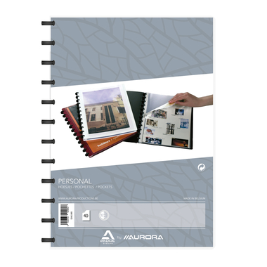 ADOC Sichtbuch Personal A4 5242.905 weiss mit Fenster 40 Taschen