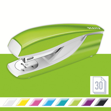 LEITZ Perforateur/Agrafeuse WOW 5095-10-54 vert, Bundle 30 feuilles