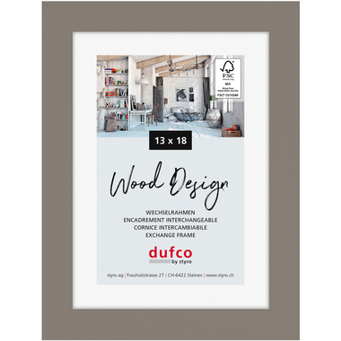 DUFCO Holz-Bilderrahmen 13x18cm 1610.80661 Toronto grau
