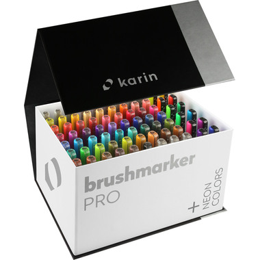 KARIN Brush Marker PRO 27C13 Mega Box 72 couleurs