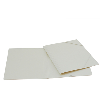 EROLA Dossier à élastique 800my A4 3228 blanc carton fibre