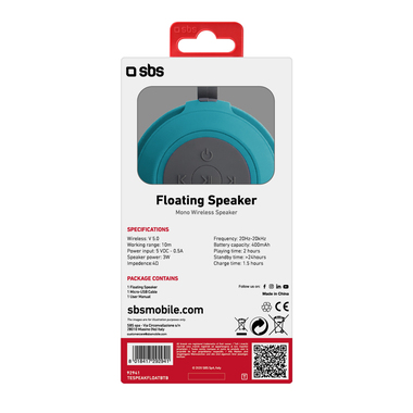 Enceinte sans fil imperméable et flottante