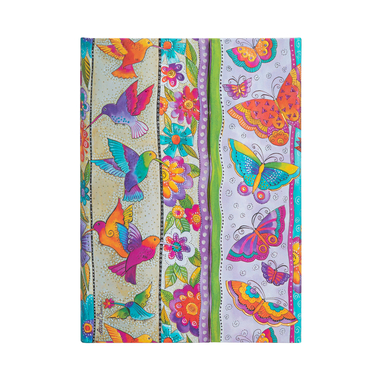 PAPERBLANKS Taccuino Midi PB7246-1 Colibrì/farfalle, foderato