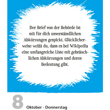 HARENBERG Calendario a strappo 2026 3309949+26 Lifehacks DE 11x14cm