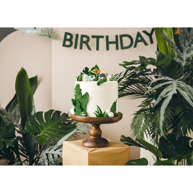 PARTYDECO Bougies d'anniversaire SCS-20 Dinosaures 3 pièces