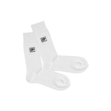Chaussettes philatéliques, Dilly Socks, White Collection, 36-40 Chaussettes blanches, certificats Eco-Tex et GOTS