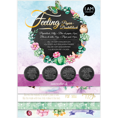 I AM CREATIVE Papier-Bastelblock 4087.598 Feeling