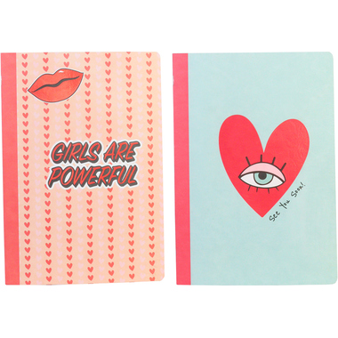 ANCOR Notizheft A5 Girl Power 112962 lines 90g 48 Bl.