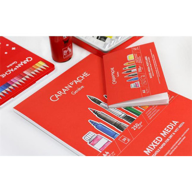 CARAN D'ACHE Postkartenblock A6 454.112 12 Blatt 250g/m2