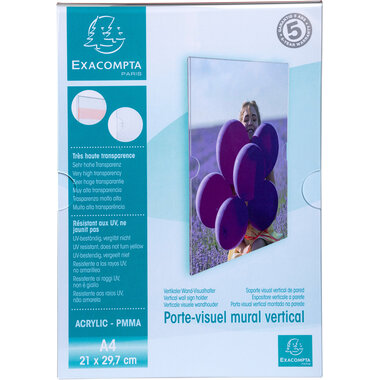 EXACOMPTA Pochette murale A4 84858HD transparent vertical
