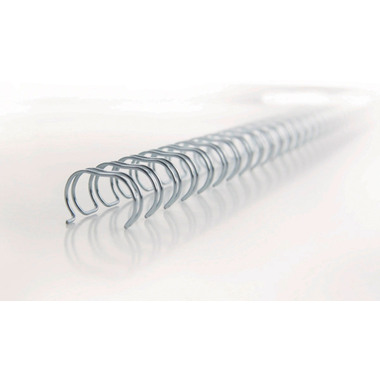 GBC Drahtbinderücken 6mm A4 RG810497 silber, 34 Ringe 100 Stück