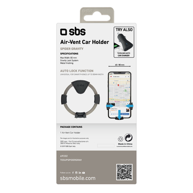 Supporto circolare da auto con chiusura automatica