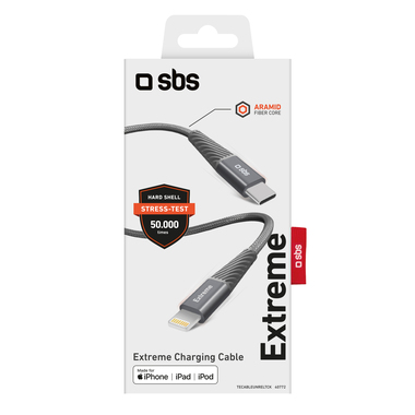 Câble USB-C - Lightning longue durée | SBS