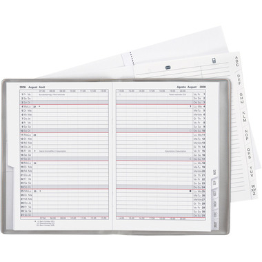 BIELLA Planer Glasgow 2026 855312280026U 1M/2S silber ML 10x13.9cm