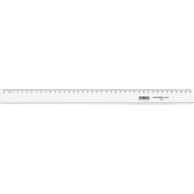 DUX Flachlineal SCOLA 40cm 81/40 Polystyrol