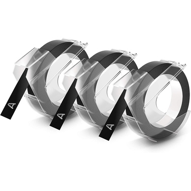 DYMO Nastro 3D 9mmx3m S0847730 nero 3 pezzi