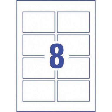 AVERY ZWECKFORM Bigletti da visita 85x54mm C32015-10 bianco, opaco, 260g/m2 80 big.