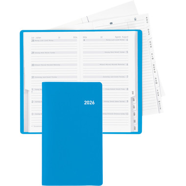 BIELLA Planer Bern 2026 851572050026U 1W/1S blau ML 8.7x15.3cm