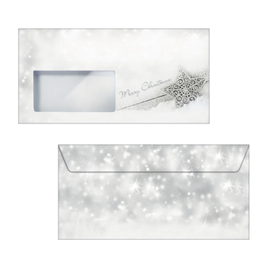 SIGEL Busta di Natale C6/5 DU136 90g, Stars 50 pezzi