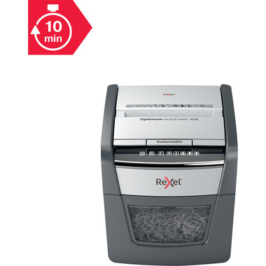 REXEL Aktenvernichter Optimum AF+ 2020045XCH 45X, P-4, 20lt