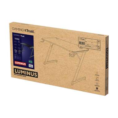 Trust Gaming Tisch GXT 709 Luminus RGB Schwarz