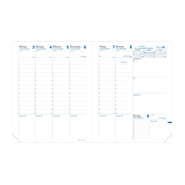 QUO-VADIS Ersatzinhalt+ Trinote 2026 048012Q 1W/2S Impala/Soho DE 18x24cm