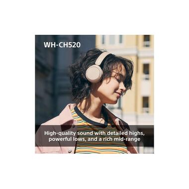 Sony Casques extra-auriculaires Wireless WH-CH520 Jaune