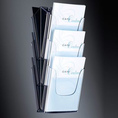 SIGEL Portaprospeti muro 3xA4 LH135 235x545x115mm acryl