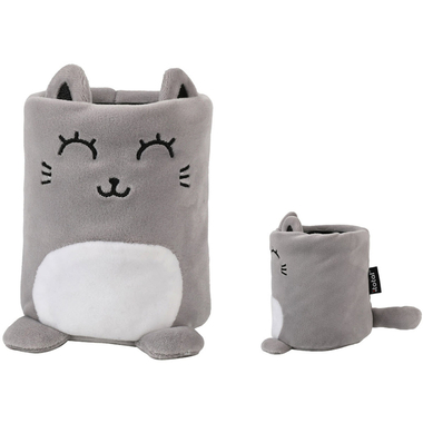 I-TOTAL Pot à crayons XL2853 Grey Cat