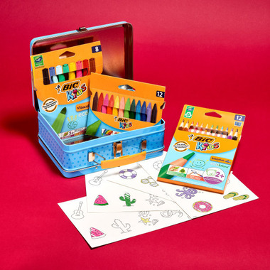 BIC Memory Game Kids 978221 Metal Box