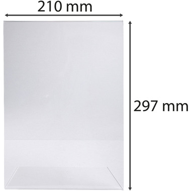 EXACOMPTA Supporto da tavolo A4 84058D trasparente alto/attraverso