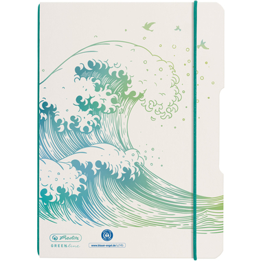 HERLITZ Carnet de notes My Book 50033669 A5 gREENline vague 40f.dotted