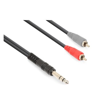 Cavo audio Vonyx CX328-3 6.3 mm Jack - RCA 3 m