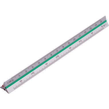 RUMOLD Dreikantmassstab 195/15 15cm 195/1/15 architect 1 Alu