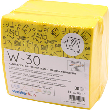 WEITACLEAN Panni multiuso Olivia 38x40cm 279001 giallo 10 pezzi