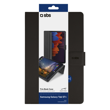 Custodia book per Samsung Galaxy Tab S7+/S7 FE/S8+ con funzione stand