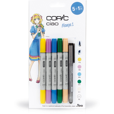 COPIC Marker Ciao 22075556 5+1 Set Manga 1