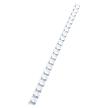 GBC Plastikbinderücken 12mm A4 4028197 weiss, 21 Ringe 100 Stück