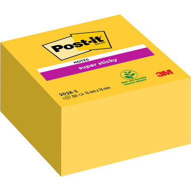 POST-IT Würfel 76x76mm 2028-S ultragelb, 350 Blatt