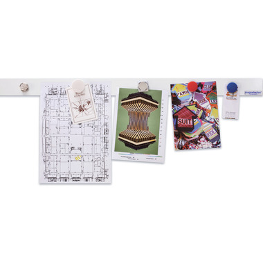 MAGNETOPLAN Rail mural 1000mm 16151 blanc 10 pcs.